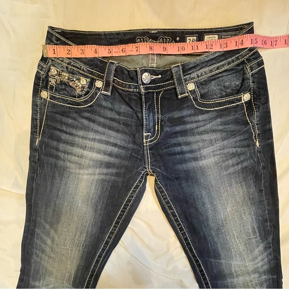 Miss me size 28 boot cut dark wash - Picture 6 of 11
